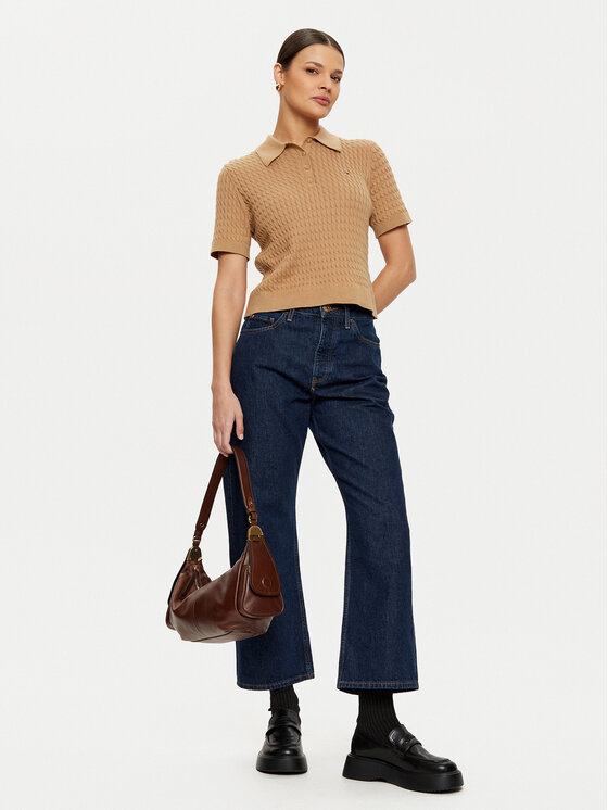 Tommy Hilfiger Tommy Hilfiger Пуловер WW0WW43957 Бежов Regular Fit