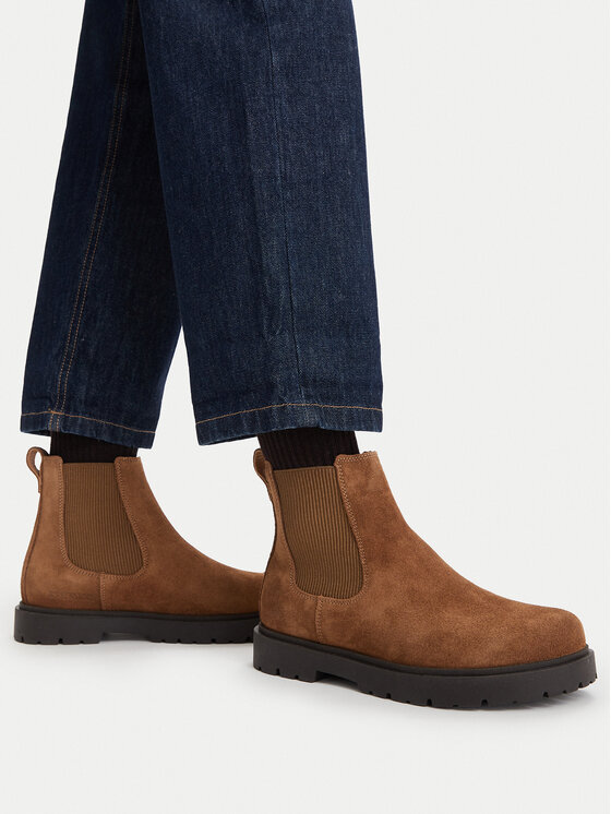 Birkenstock Gležnjarji Chelsea Highwood Slip On Mid 1030632 Rjava