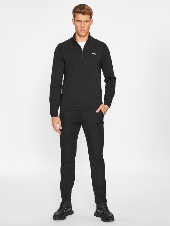 BOSS Boss Džemper Ever-X_Qz 50498518 Crna Regular Fit