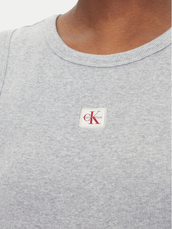 Calvin Klein Jeans Calvin Klein Jeans Топ LV047C201G Сірий Slim Fit