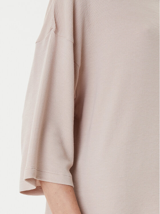 BOSS BOSS Bluzka Ottoman 50540029 Beżowy Relaxed Fit