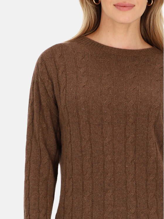 L’AF L’AF Sweter Lisa Brązowy Regular Fit