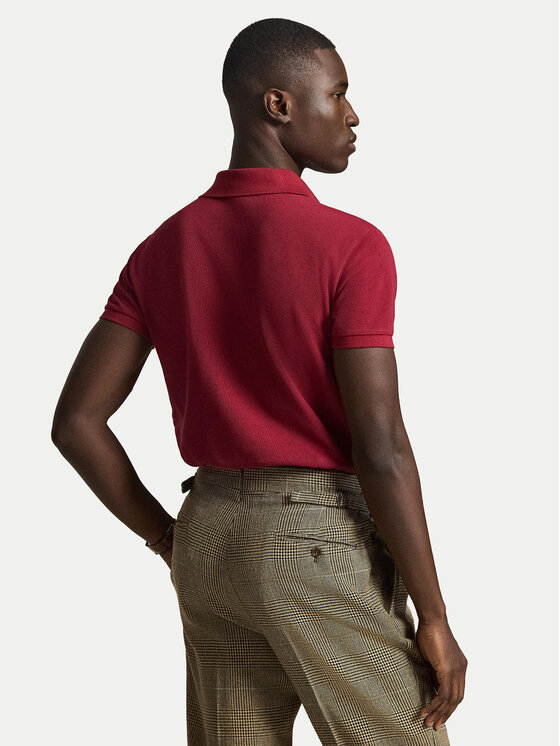 Polo Ralph Lauren Polo Ralph Lauren Polo majica 710536856501 Temno rdeča Slim Fit