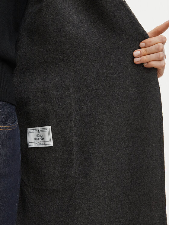 Tommy Hilfiger Tommy Hilfiger Wollmantel WW0WW51526 Grau Regular Fit