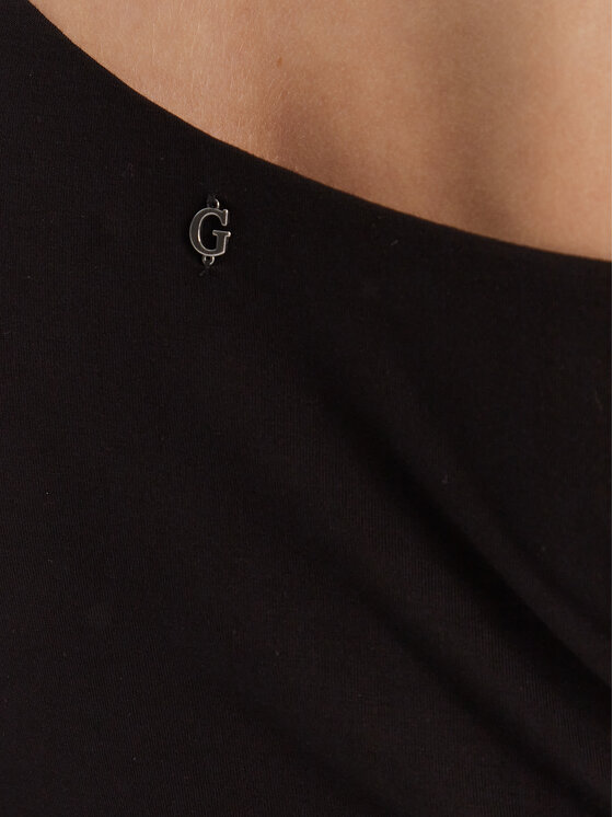 Guess Guess Bluse W6RP02 KC1J2 Schwarz Regular Fit