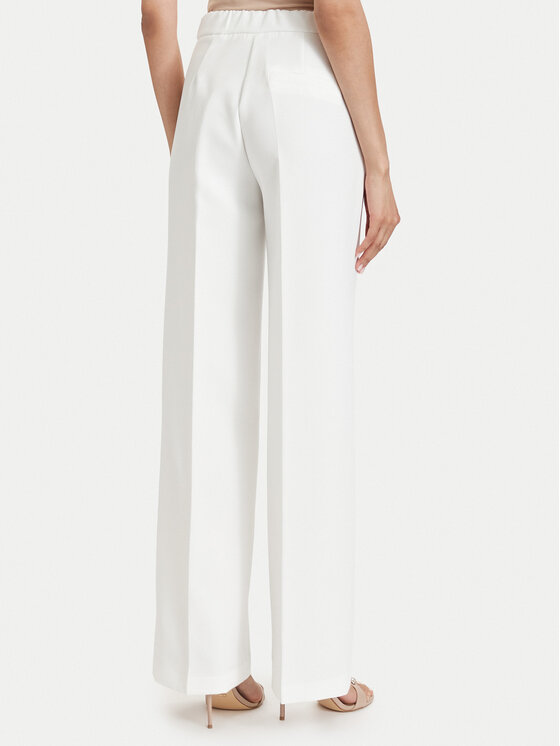 Maryley Maryley Παντελόνι υφασμάτινο 26EB598/43VA Λευκό Regular Fit