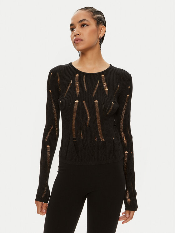 Patrizia Pepe Sveter 8K0226/K194-K103 Čierna Slim Fit