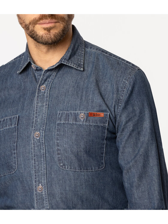 Lee Cooper Lee Cooper Koszula PESO 7633 Niebieski Regular Fit