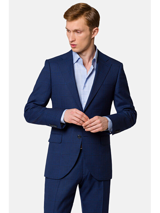 Lancerto Lancerto Garnitur Bangkok Granatowy Regular Fit