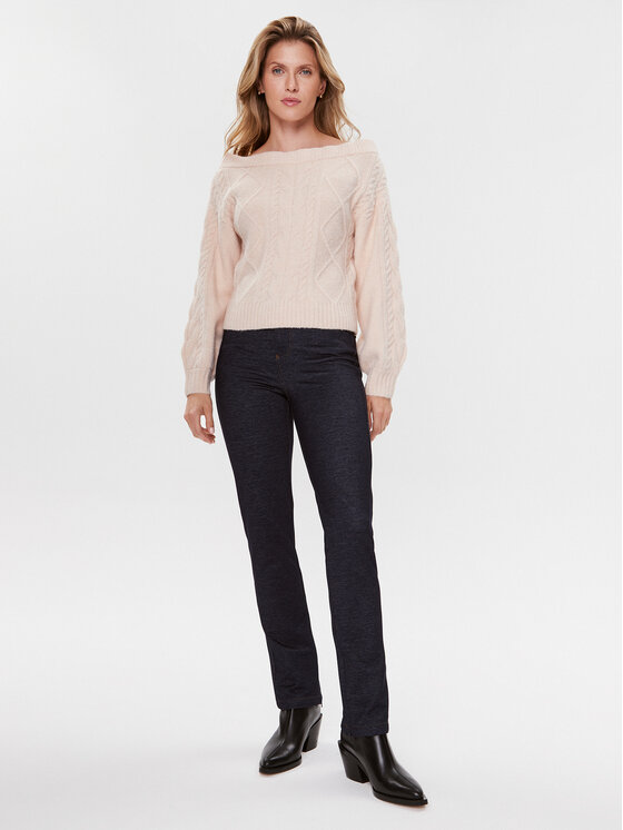 Guess Guess Sweter W3BR16 Z2YZ2 Różowy Relaxed Fit