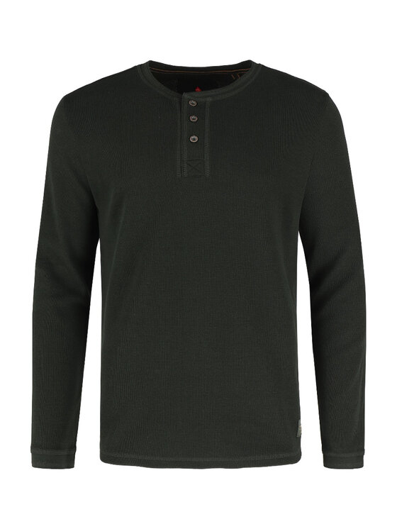 Volcano Volcano Longsleeve M17112-W24 Zielony Regular Fit