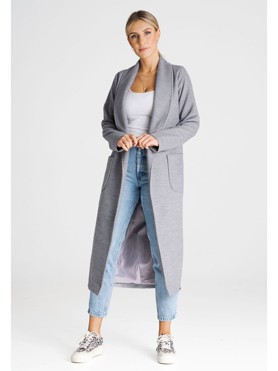 FIGL FIGL Kabát M991 Šedá Regular Fit