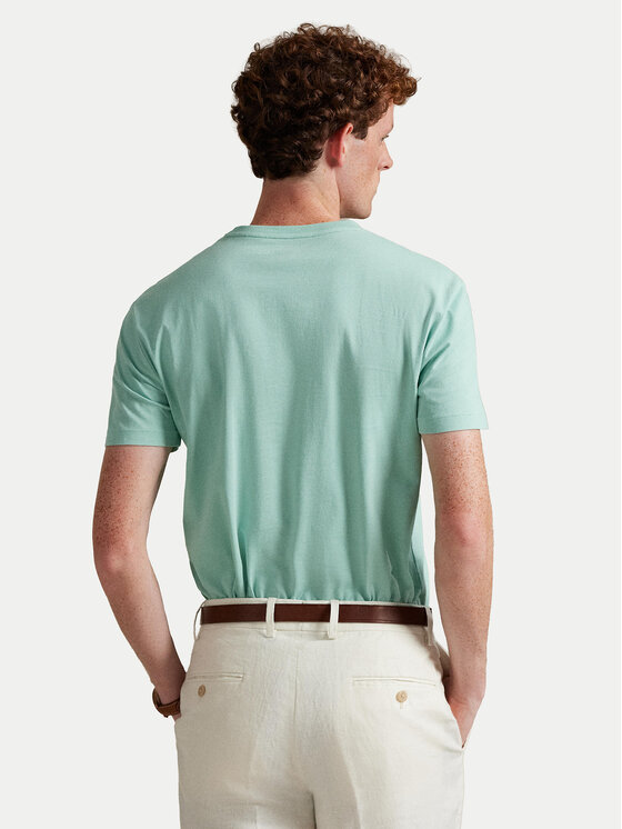 Polo Ralph Lauren Polo Ralph Lauren T-Shirt 710671438507 Zielony Custom Slim Fit