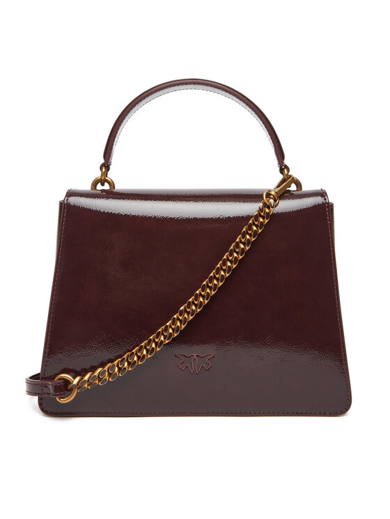 PINKO PINKO Τσάντα Love One Top Handle Classic Light PE 25 PLTT 100066 A1UV Y1HQ Μπορντό