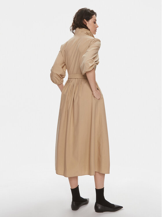 Weekend Max Mara Weekend Max Mara Sukienka koszulowa Faenza 2415221192 Beżowy Relaxed Fit