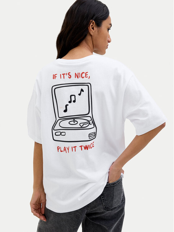 JJXX JJXX T-Shirt Nina 12273776 Λευκό Loose Fit