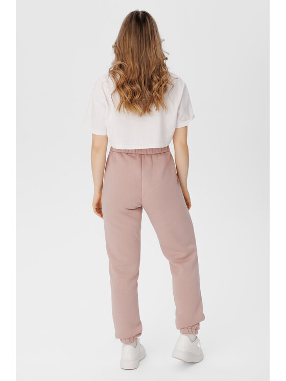LAURELLA LAURELLA Teplákové kalhoty 3SS024 Růžová Regular Fit