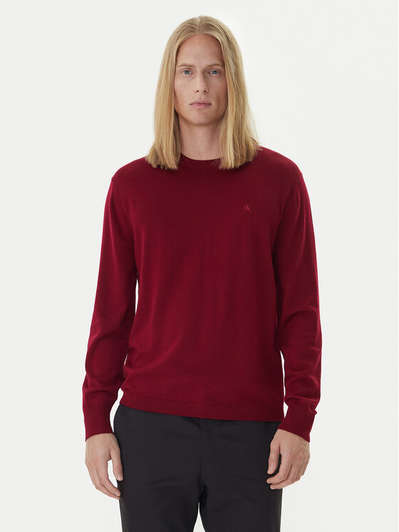 Calvin Klein Calvin Klein Svetr LV04LB305G Červená Regular Fit