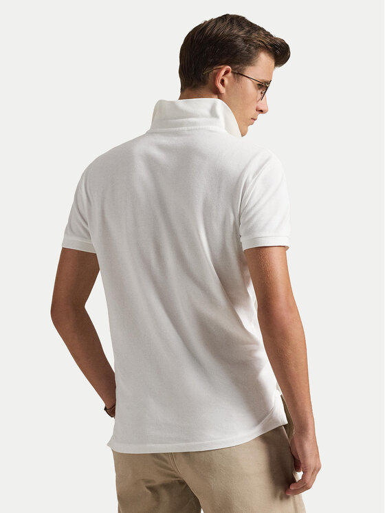 Polo Ralph Lauren Polo Ralph Lauren Поло Core Replen 710548797 Білий Slim Fit