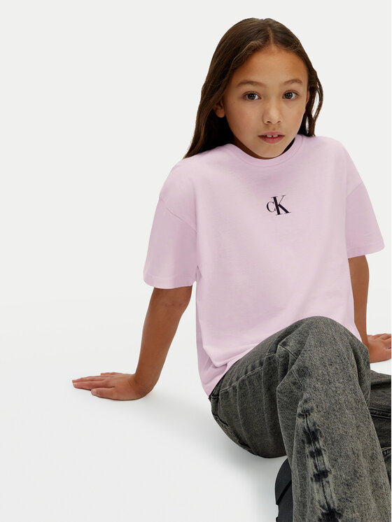 Calvin Klein Jeans Calvin Klein Jeans T-särk Logo IG0IG02136 Roosa Boxy Fit