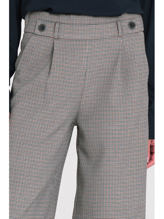 NIFE NIFE Kalhoty z materiálu SD125 Šedá Wide Leg