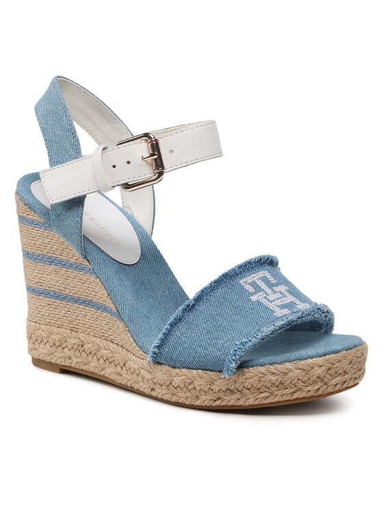 Tommy Hilfiger Tommy Hilfiger Espadrilės Wedge Sandal FW0FW07079 Mėlyna