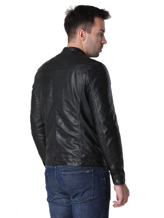 David Ryan David Ryan Kurtka skórzana PETER Czarny Regular Fit