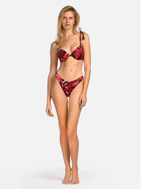 Miss Lou Miss Lou Dół od bikini D-SI2-BRD Bordowy