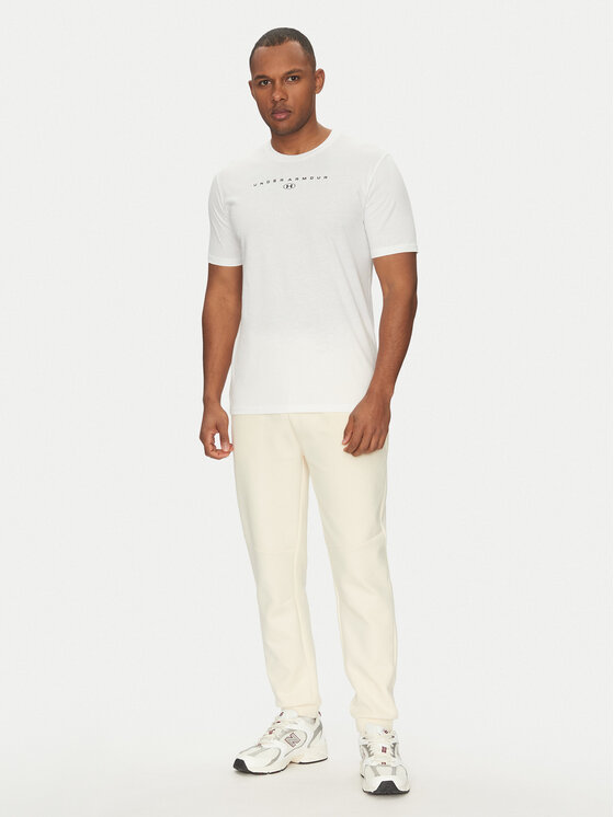 Under Armour Under Armour T-särk Stacked Logo SS 6000211 Valge Loose Fit