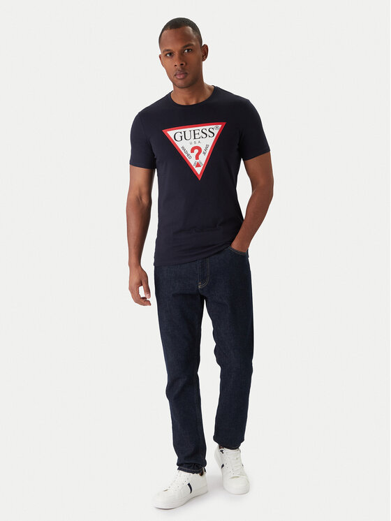 Guess Guess Футболка M2YI71 I3Z14 Cиній Slim Fit