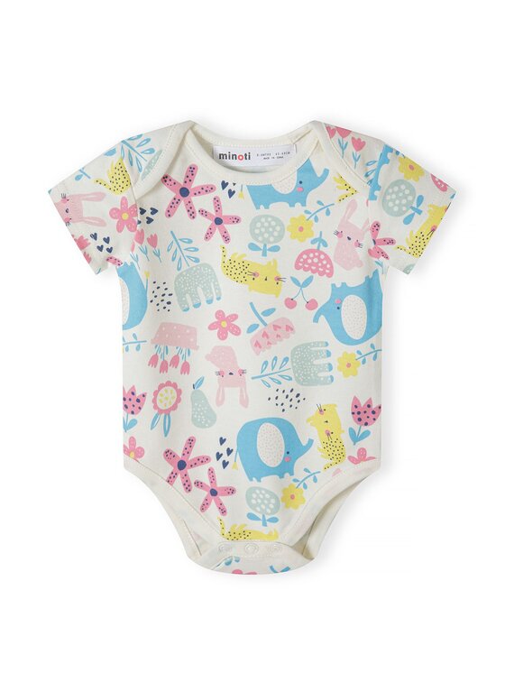 MINOTI MINOTI Komplet 4 par body 16mbaby 10 Różowy Regular Fit