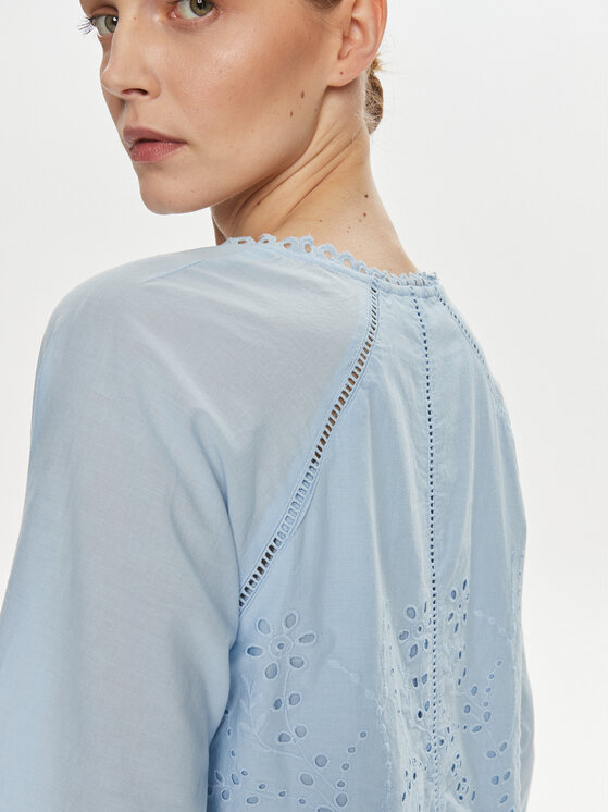 YAS YAS Bluză Luma 26032810 Albastru celest Regular Fit
