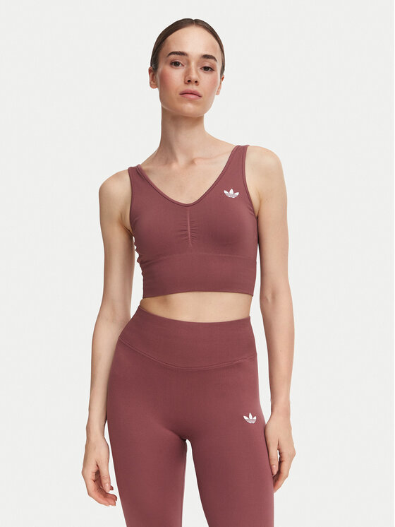 adidas adidas Biustonosz sportowy Essentials Seamless Bralette KU9730 Różowy