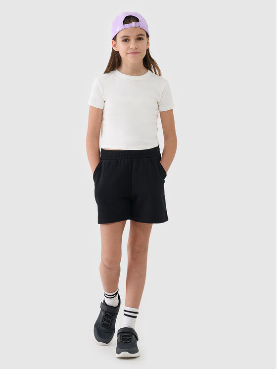 4F 4F Szorty sportowe BASIC+ Czarny Oversize