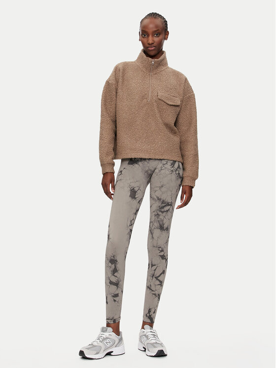 Athlecia Athlecia Bluză Florrie W Sherpa Half zip EA243308 Maro Regular Fit