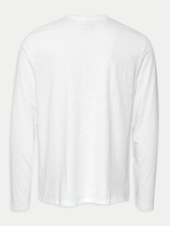 Blend Blend Longsleeve Nicolai 20703060 Biały Regular Fit