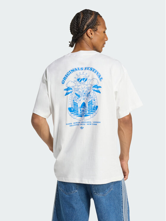adidas adidas T-Shirt 156525 Biały Oversize