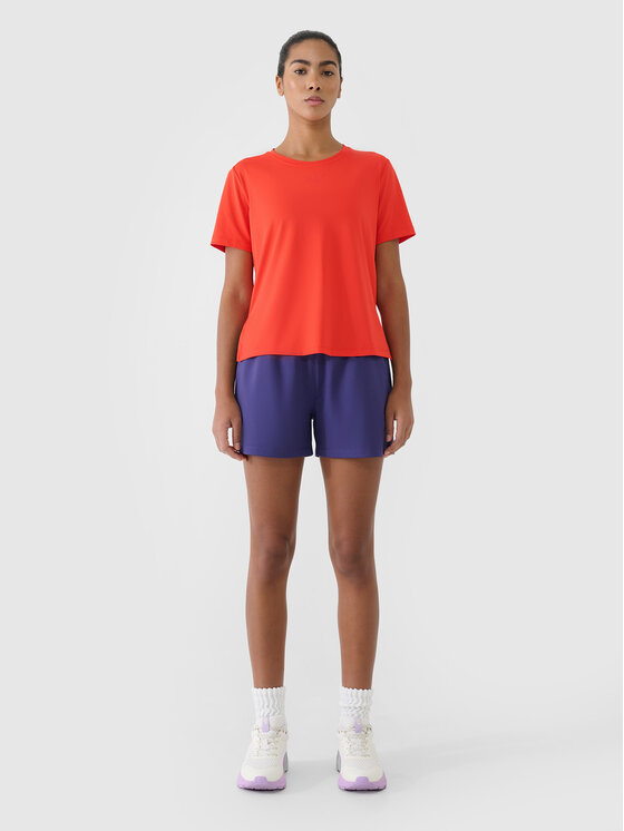4F 4F Funkčné tričko BASIC+ Červená Oversize