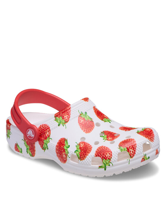 Şlapi Crocs Kids’ Classic Fresh Fruits Clog 211020 Alb