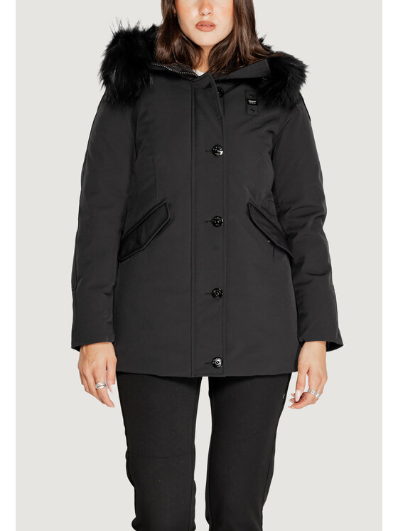 Blauer Cappotto IRMA Nero Slim Fit