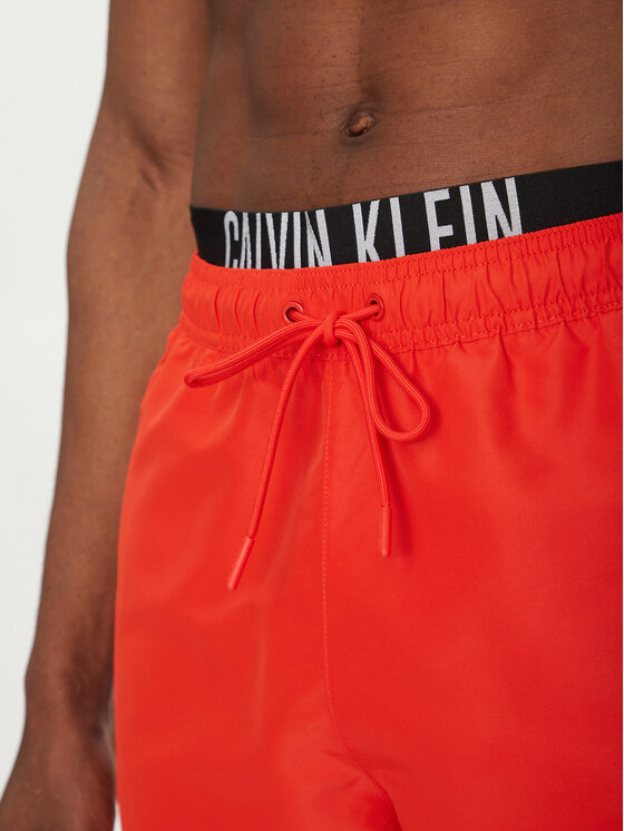 Calvin Klein Swimwear Calvin Klein Swimwear Szorty kąpielowe KM0KM01093 Czerwony Regular Fit