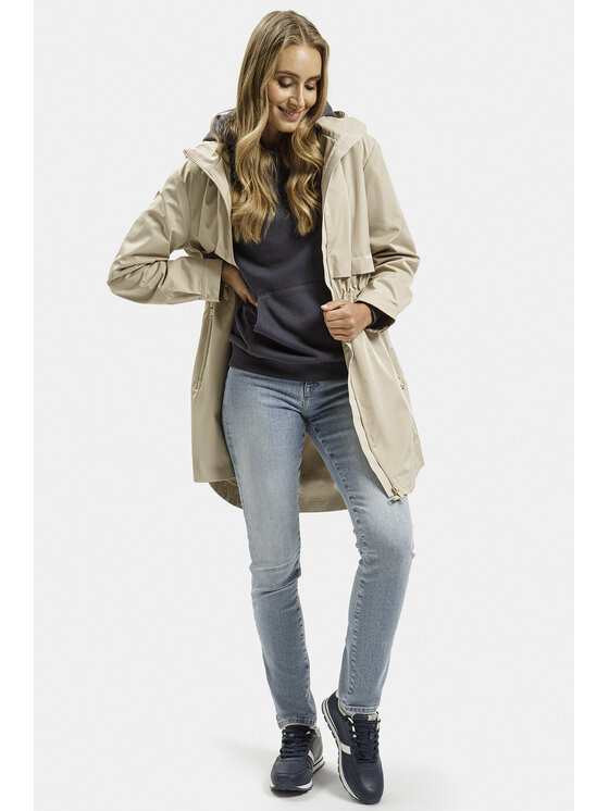 Cross Jeans Cross Jeans Płaszcz przejściowy 81277-009 Beżowy