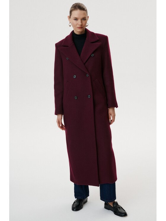 MARI PRETI MARI PRETI Cappotto Caldessa Bordeaux Regular Fit
