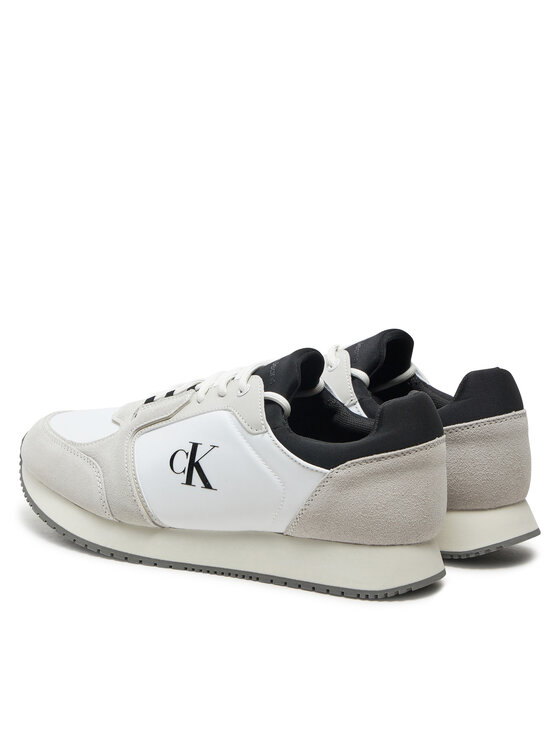 Calvin Klein Jeans Calvin Klein Jeans Sneakersy Retro Sock Runner Mg Wmm YM0YM01152 Bílá