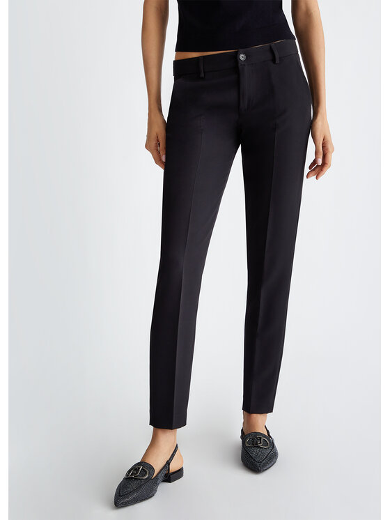 Liu Jo Liu Jo Spodnie materiałowe WXX043T789622222 Czarny Slim Fit