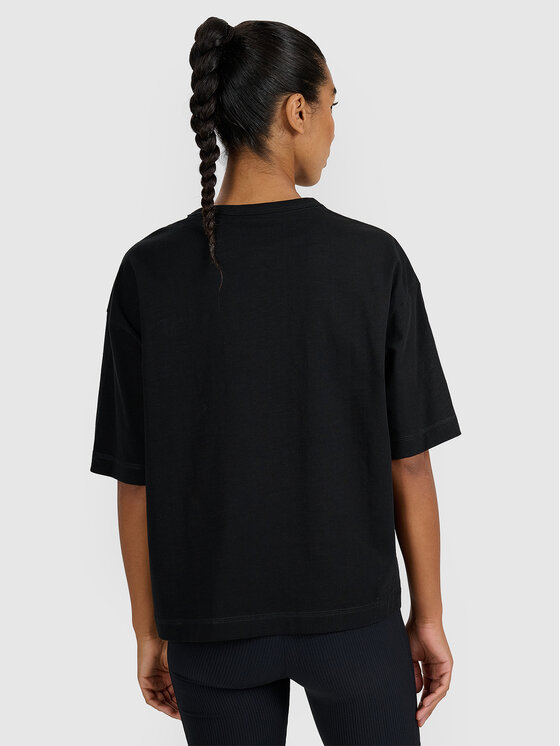 4F 4F T-Shirt FOB SUMMER Czarny Oversize