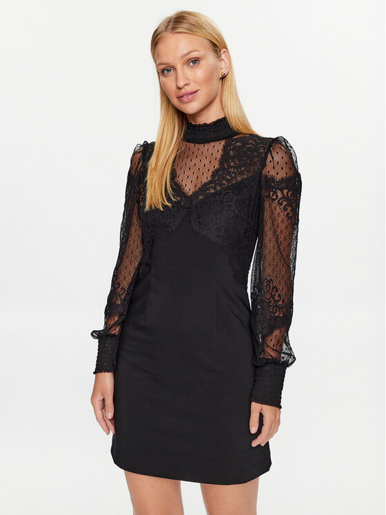 Morgan Rochie cocktail Ronan Negru Slim Fit
