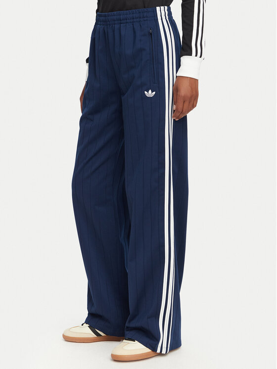 adidas Pantaloni trening Pinstripe Firebird Loose Trackpant KS9976 Bleumarin Loose Fit