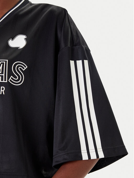adidas adidas Póló Tiro Cut 3-Stripes JG4097 Fekete Oversize