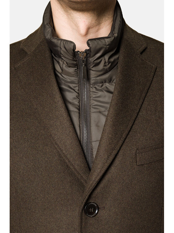 Lancerto Lancerto Płaszcz wełniany Wolfsburg KU054222000013 Zielony Regular Fit